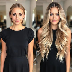 #10/20/16/10 "TROPIC SANDS" CARAMEL BALAYAGE TAPE HAIR EXTENSIONS