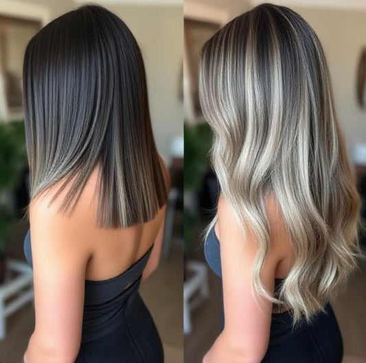 #10/613 "BOHEMIAN BLONDE " HIGHLIGHTED TAPE HAIR EXTENSIONS