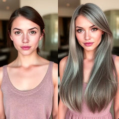 #10 LIGHT ASH BROWN TAPE HAIR EXTENSIONS