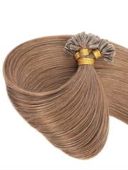 #12 CARAMEL BLONDE KERATIN HAIR EXTENSIONS