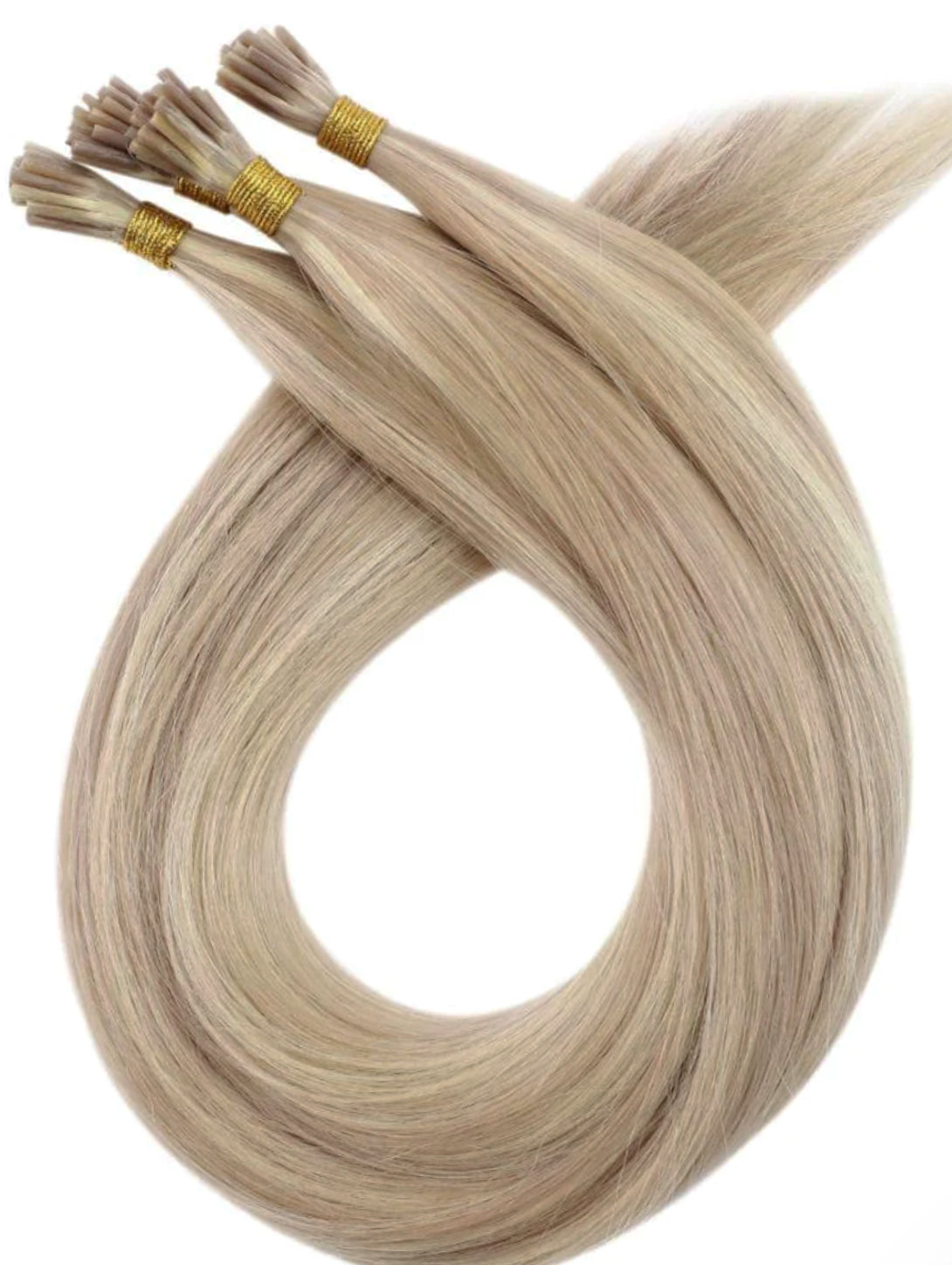 #16 "WHEAT BLONDE" DARK BLONDE MICRO BEAD HAIR EXTENSIONS -