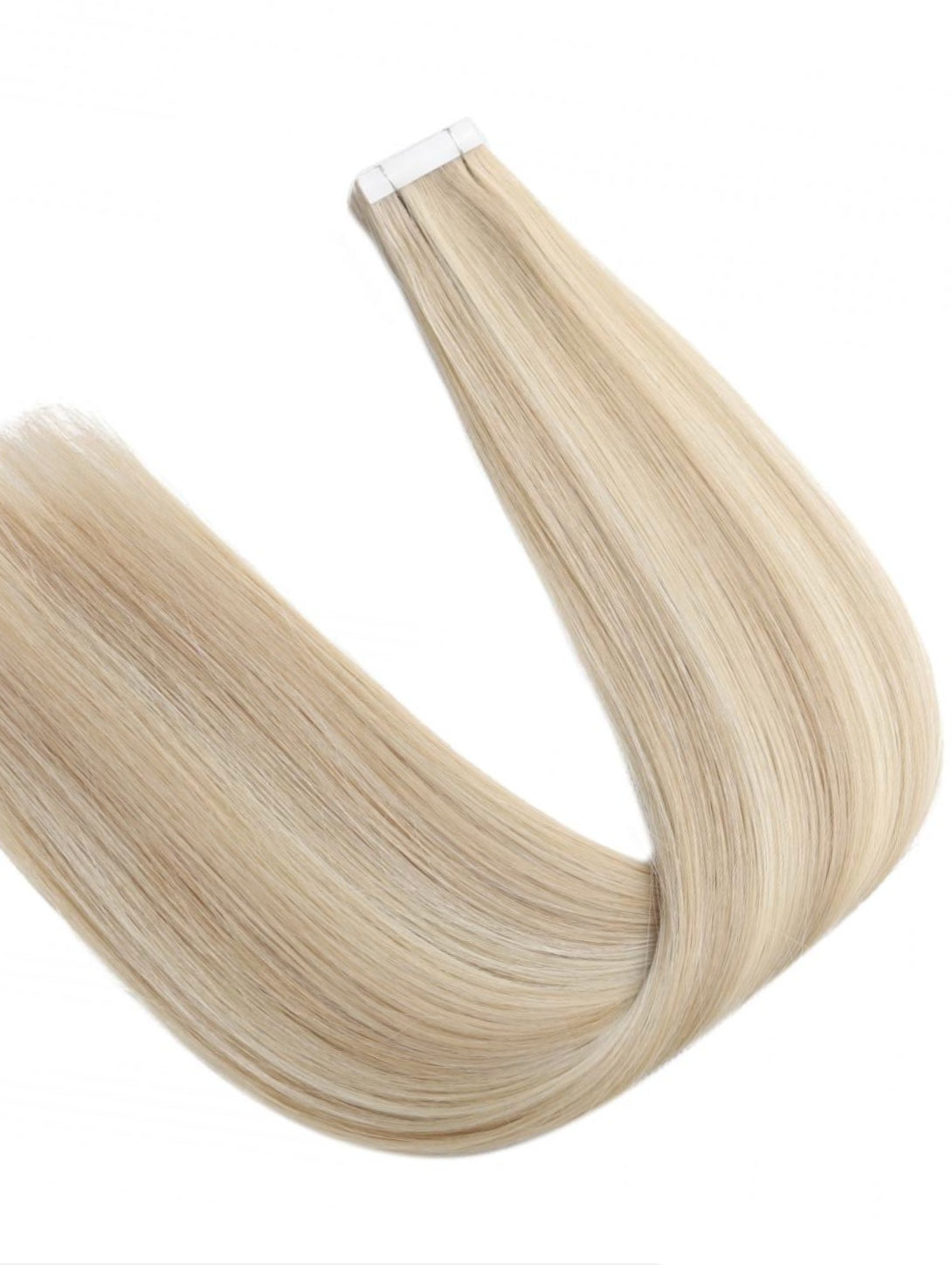 Russian #16/613 Dark Blonde Highlight Invisible Tape Hair Extensions - Pure Tape Hair Extensions