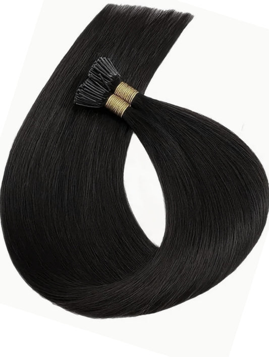 #1 BLACK MICRO BEAD HAIR EXTENSIONS