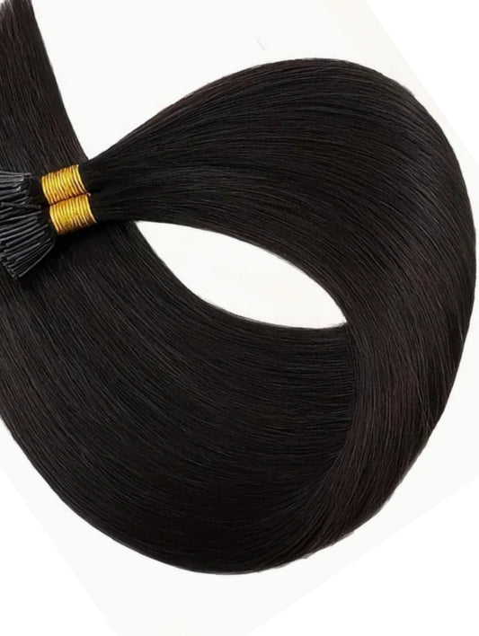 #1B DARKEST BROWN / NATURAL BLACK MICRO BEAD HAIR EXTENSIONS