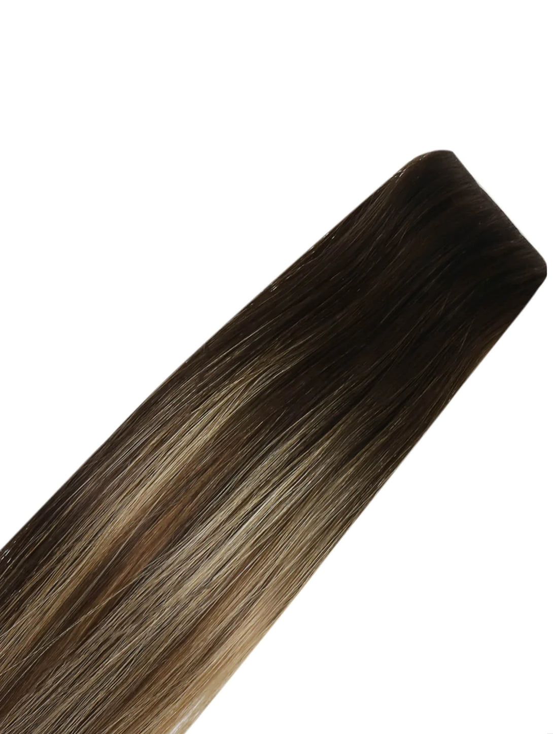 #1b/2/16 balayage brown blonde highlight invisible tape hair extensions