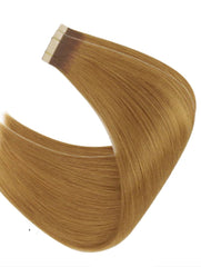 #2/27 BROWN ROOTS CARAMEL BALAYAGE TAPE HAIR EXTENSIONS