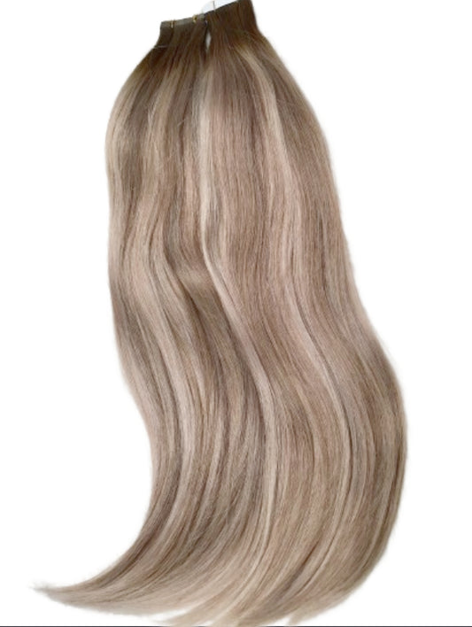 #4/24/16 - brown roots caramel highlighted balayage