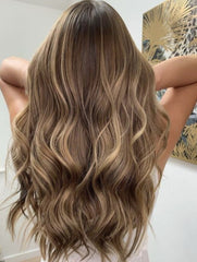 LIGHT CARAMEL BROWN BALAYAGE WEFT