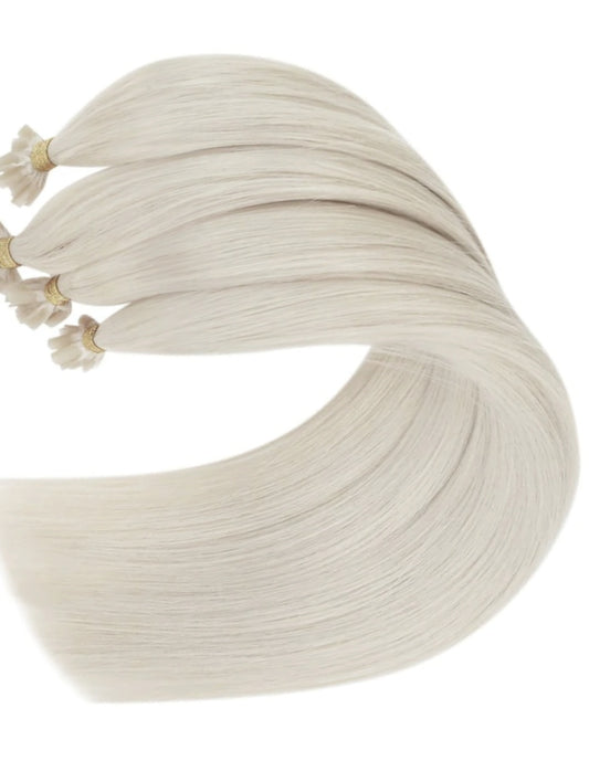 #60A ICE BLONDE BLONDE KERATIN BOND HAIR EXTENSIONS