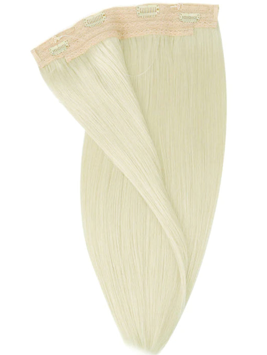 #60 golden blonde halo flip in