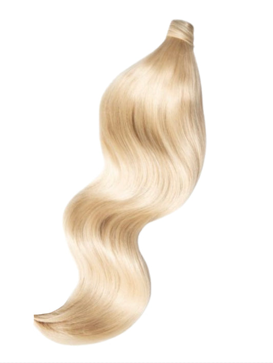 #613 VANILLA BLONDE WRAP PONYTAIL HAIR EXTENSION - GOLDEN BLONDE