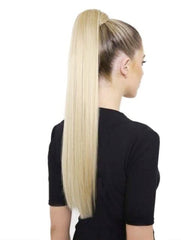 #613 VANILLA BLONDE - LIGHT GOLDEN BLONDE -100% HUMAN HAIR WRAP PONYTAIL HAIR EXTENSION