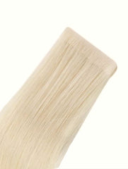 #Vanilla Blonde - Warm Medium Blonde Invisible Skin Weft Tape-In Hair Extensions