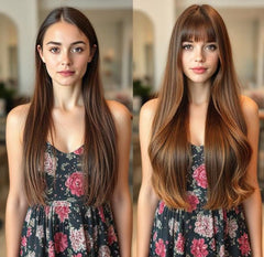 #6 "MAPLE BROWN" TAPE HAIR EXTENSIONS
