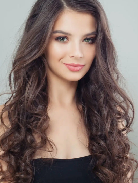 #6 MAPLE BROWN - LIGHT WARM BROWN MICRO BEAD HAIR EXTENSIONS