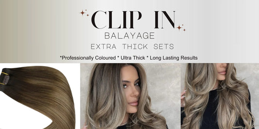 Balayage Clip in hair extensions