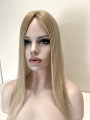 Light Ash Blonde Highlight Hair Toppers - 18" -1.8x6 Base