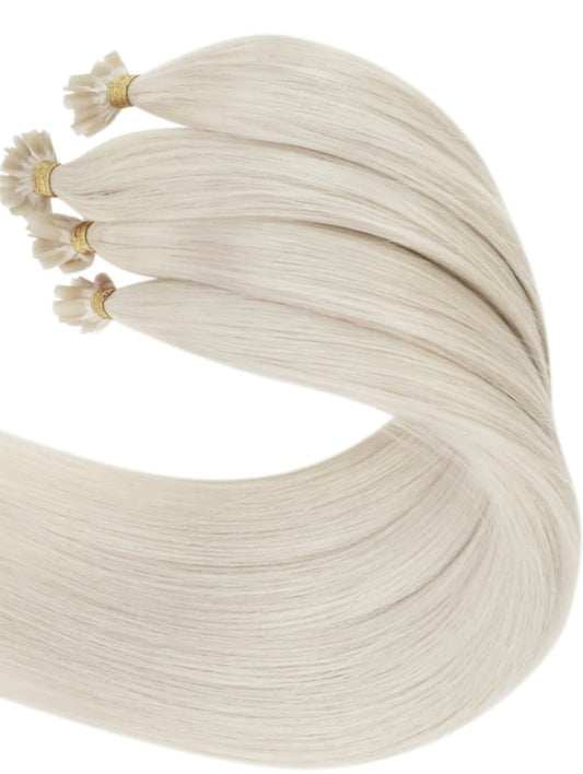 #CREAM BLONDE KERATIN BOND HAIR EXTENSIONS