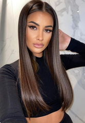 #2 CHOCOLATE BROWN REMY WEFT HAIR EXTENSIONS