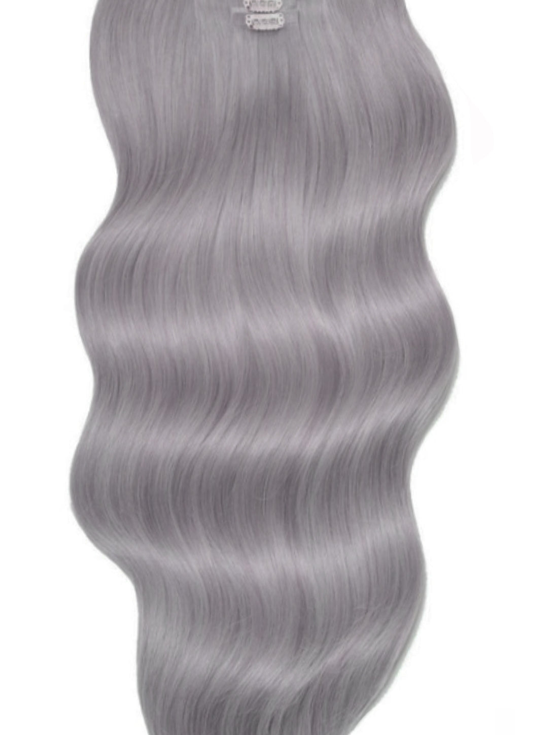 GREY EXTRA THICK CLIP IN HAIR EXTENSIONS