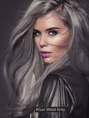 GREY -METALLIC DARK GREY - RUSSIAN GRADE TAPE- IN HAIR EXTENSIONS