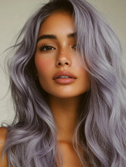 Grey balayage root stretch hair extensions