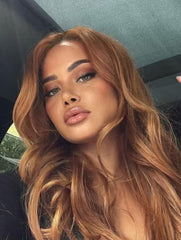 Strawberry Blonde Root Smudge Highlight - Human Hair Topper 1.8x6