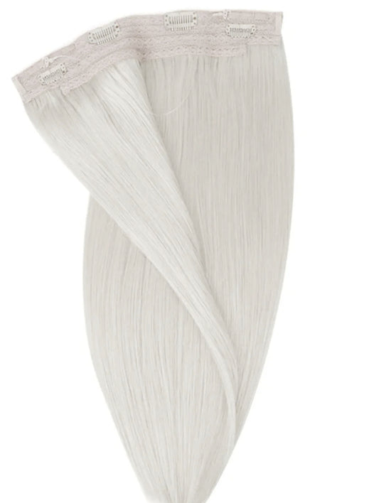 # ICE WHITE BLONDE HALO HAIR EXTENSIONS