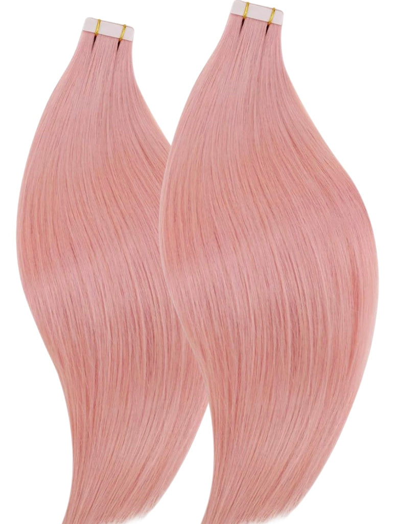 pastel pink tape hair extensions light pink tape hair extensions