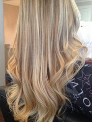 #22/613 "PRINCESS" BLONDE HIGHLIGHT MICROBEAD HAIR EXTENSIONS