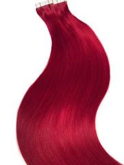 RED PREMIUM REMY TAPE HAIR EXTENSIONS