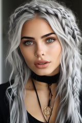 #SILVER BLONDE REMY WEFT HAIR EXTENSIONS