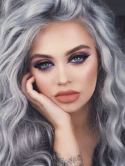 #SILVER METALLIC BLONDE REMY WEFT HAIR EXTENSIONS