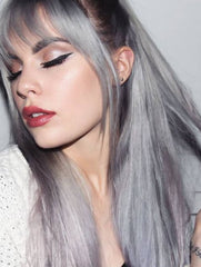 #SILVER BLONDE CLIP IN HAIR EXTENSIONS EXTRA THICK 150 GRAMS