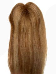 Strawberry Blonde Highlight Hair Toppers - 18" -1.8x6 Base