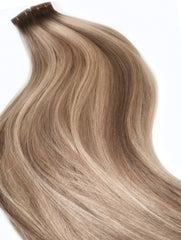RUSSIAN #10/20/16/10 "TROPIC SANDS" CARAMEL BALAYAGE TAPE HAIR EXTENSIONS