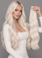 LIGHT BLONDE TAPE HAIR EXTENSIONS