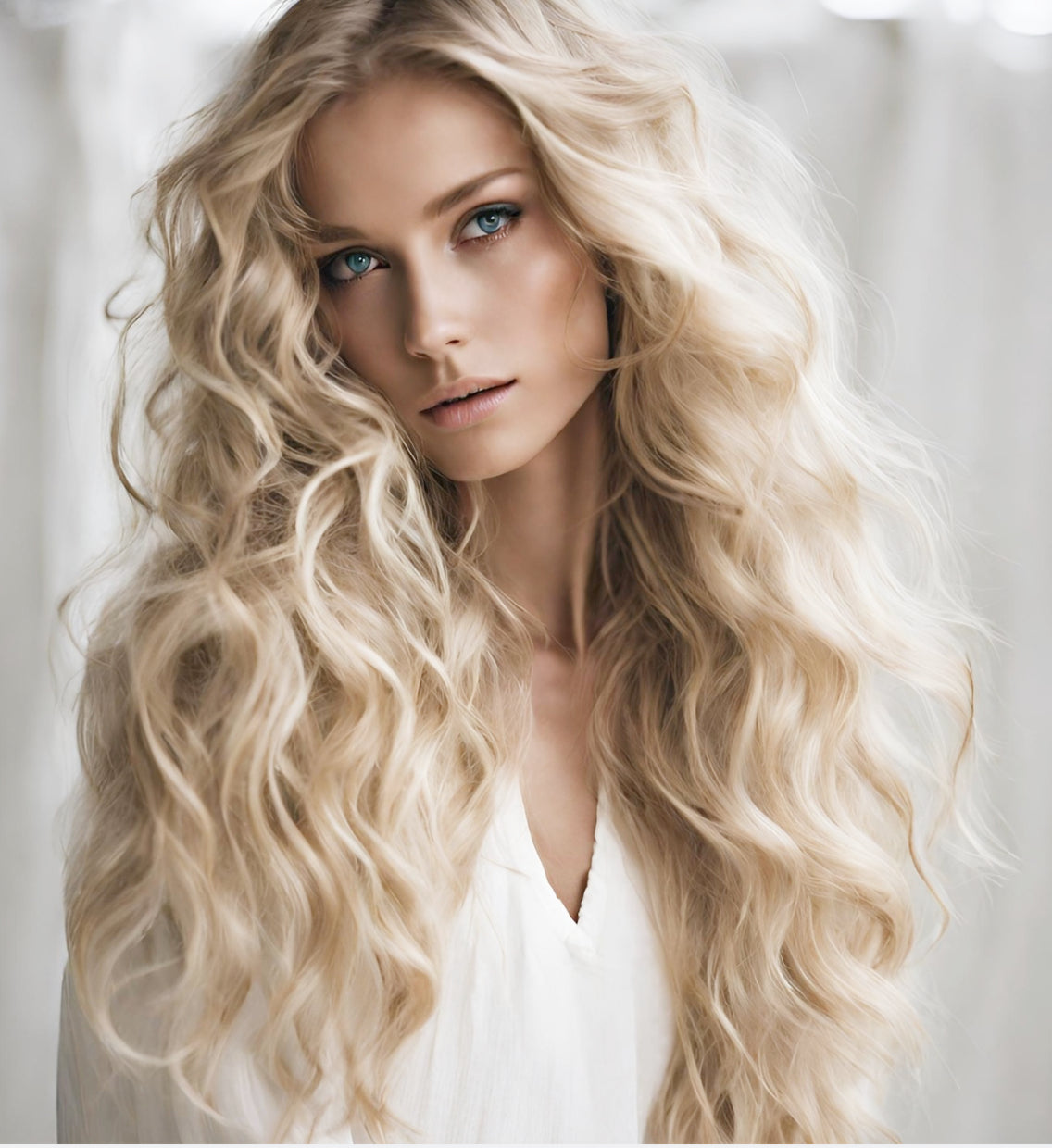 VANILLA BLONDE WAVY VIRGIN REMY TAPE HAIR EXTENSIONS