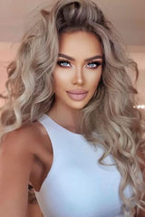 #18 ash blonde tape hair extensions