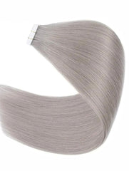Silver ash blonde premium remy tape hair extensions