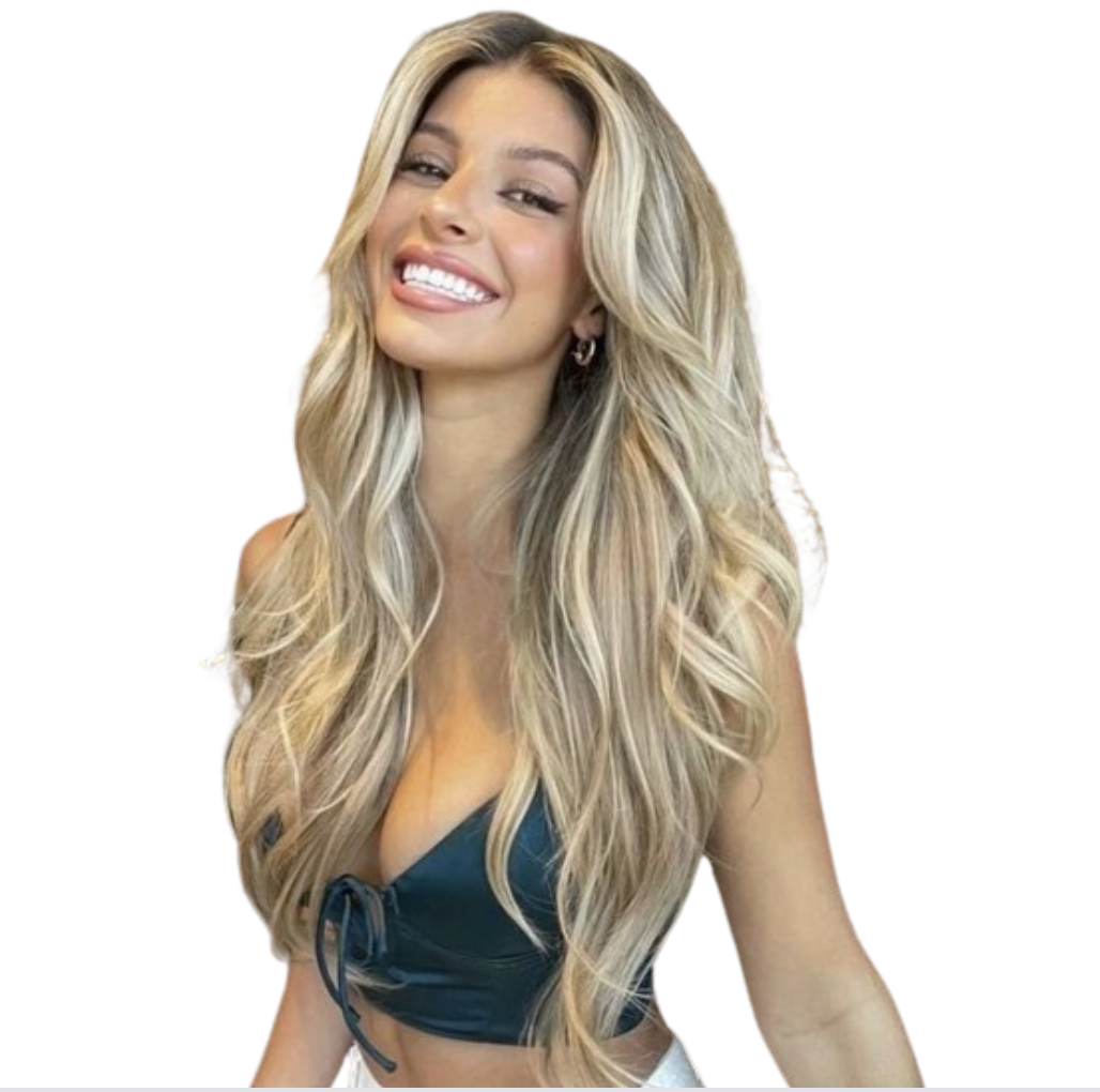 #18/22/18 "FIFTH AVENUE" ASH BLONDE BALAYAGE TAPE HAIR EXTENSIONS