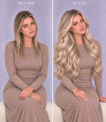 #22/613 "PRINCESS" MEDIUM BLONDE HIGHLIGHT TAPE HAIR EXTENSIONS