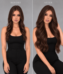 MEDIUM BROWN MEDIUM BROWN TAPE HAIR EXTENSIONS