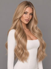 BEIGE DARK BLONDE TAPE HAIR EXTENSIONS