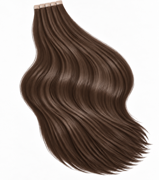 MEDIUM BROWN MEDIUM BROWN TAPE HAIR EXTENSIONS