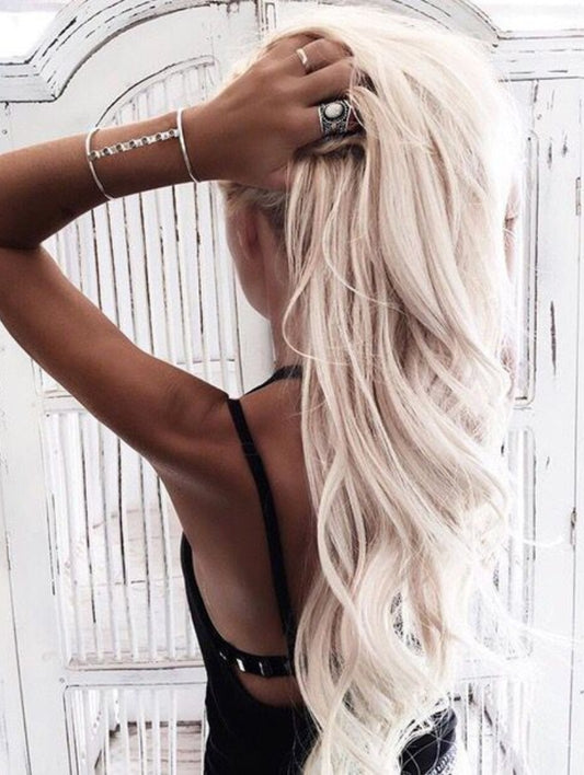 cream blonde i tip hair extensions