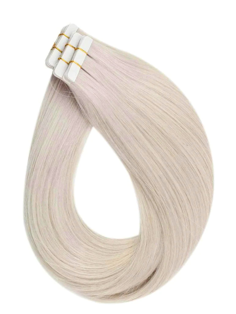 #CREAM BLONDE VIRGIN TAPE HAIR EXTENSIONS LIGHT