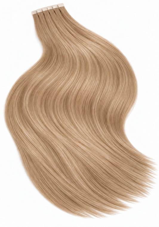 caramel tape hair extensions