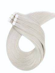 platinum ultra blonde ice blonde tape hair extensions