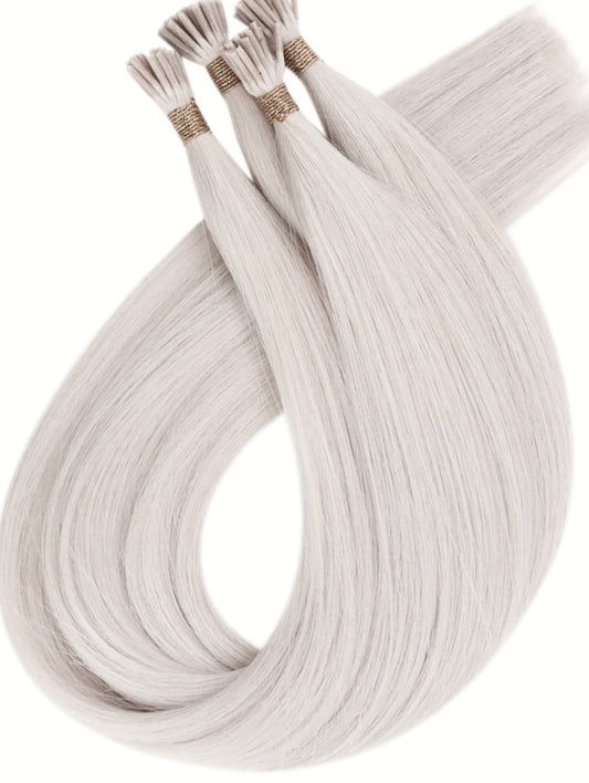 #ICY BLONDE WHITE BLONDE MICRO BEAD HAIR EXTENSIONS